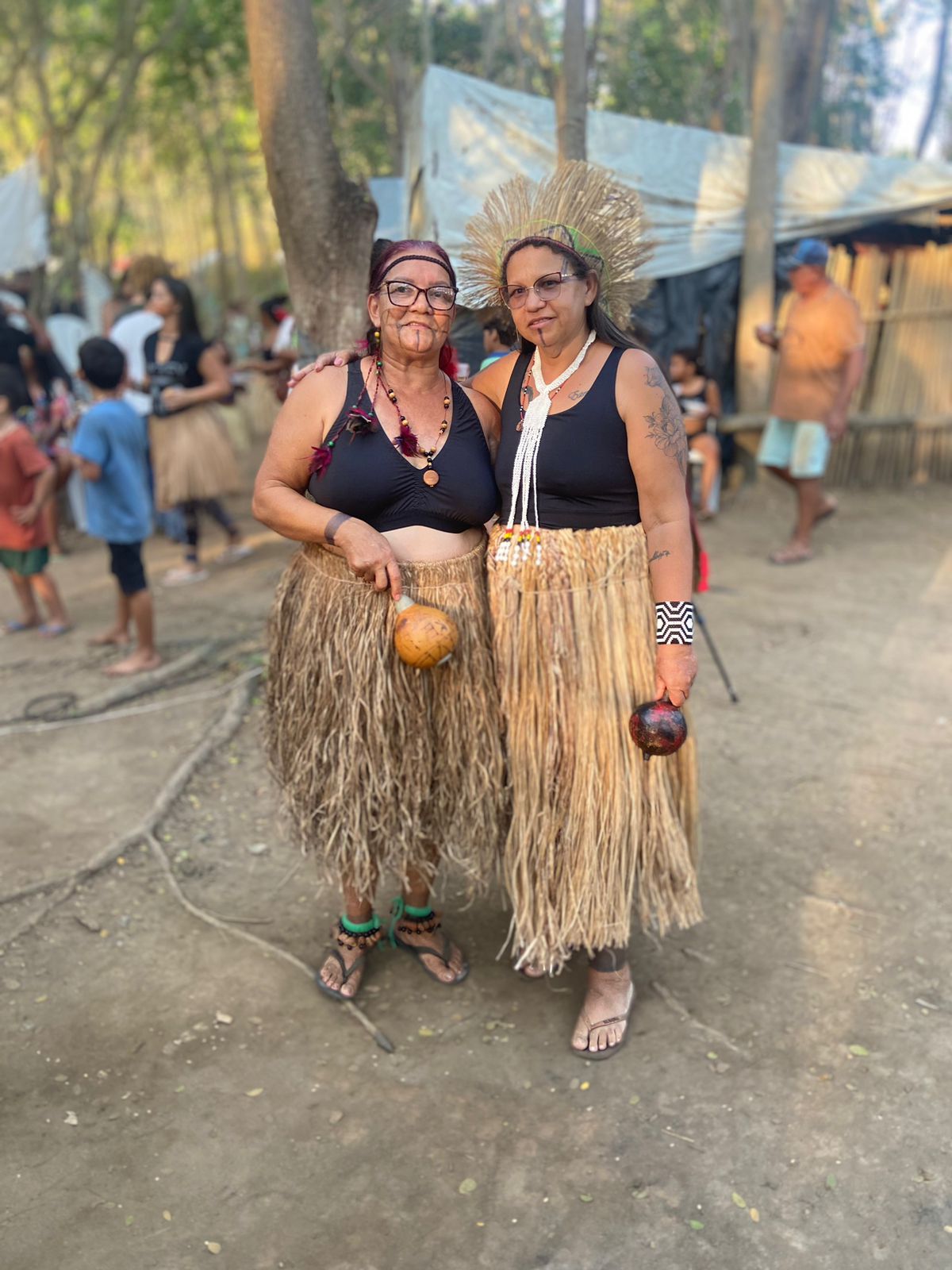 Mulheres da comunidade Krim Orutu em registro do encontro